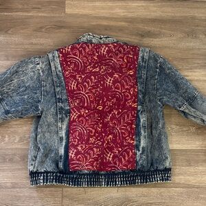 Vintage Denim Jean Jacket with custom back panel